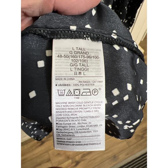NWT Gap size large tall LT black & white dress - Picture 6 of 6